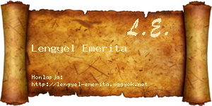 Lengyel Emerita névjegykártya
